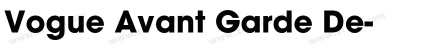 Vogue Avant Garde De字体转换